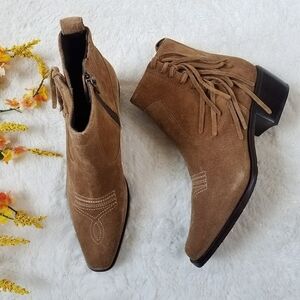 Donald Pliner Mona Western Fringe Boots_NEW!